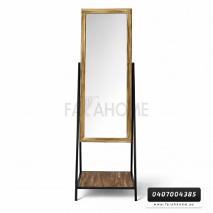 مراة خشب مع رف 155×41 وستاند ثقيل