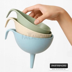 طقم محكان مع مسكة 3 قطع بلاستيك تركي مع علاقة