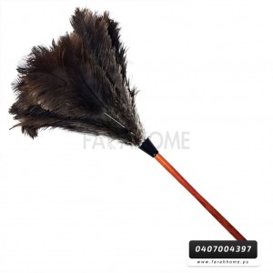 عسافة للغبرة مهفة ريش نعام يد خشب طويل