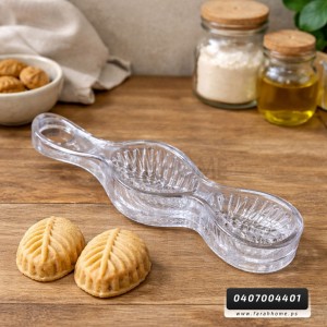 قالب معمول اكريليك مستطيل 2 عين خانتين ورقة شجر