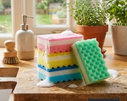 6 قطع × ليفة جلي اسفنج كع سكوتش خشن 6 قطع × ليفة جلي اسفنج كع سكوتش خشن