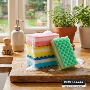 6 قطع × ليفة جلي اسفنج كع سكوتش خشن