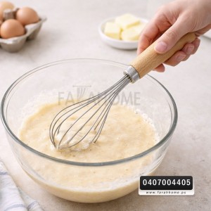 خفاقة ستانليس يد خشب عادي