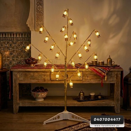 زينه رمضان/ شجرة مضيئة فوانيس بطارية