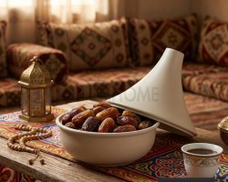 تمرية معدن - تنك بيج مدور 12سم تفضيل غطا مخروطي