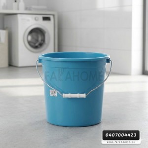 سطل / دلو ماء بلاستيك 10 لتر يد حديد مع حمالة بلاستك