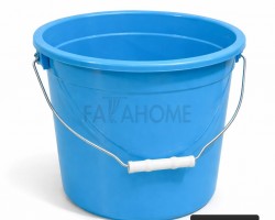 سطل / دلو ماء بلاستيك 10 لتر يد حديد مع حمالة بلاستك