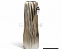 فازة هندي سكني محزز طويل قطر 18 سم ارتفاع 58 سم