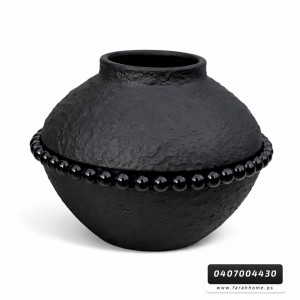 فازة اسود هندي منفوخ نحاس فازة اسود هندي منفوخ نحاس