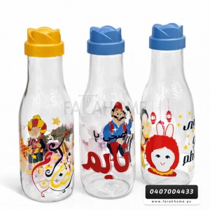 كوز / قنينة زجاج للماء او العصير برسومات رمضانية 1 لتر كوز / قنينة زجاج للماء او العصير برسومات رمضانية 1 لتر