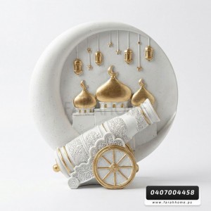 زينة رمضان / مدفع رمضان مع ماذن وهلال