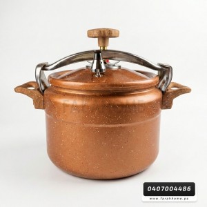 طنجرة ضغط جرانيت بني ثقيل 6 لتر ROZETTA C22-6L