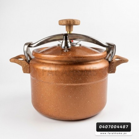 طنجرة ضغط جرانيت بني ثقيل 8 لتر ROZETTA C24-8L