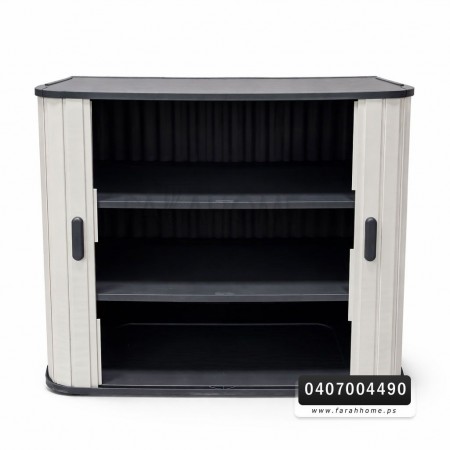 خزانة بلاستيك ثقيل صب بترا اردنية حجم صغير بابين سحاب