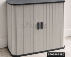 خزانة بلاستيك ثقيل صب بترا اردنية حجم صغير بابين سحاب