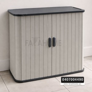 خزانة بلاستيك ثقيل صب بترا اردنية حجم صغير بابين سحاب