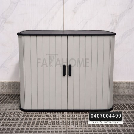 خزانة بلاستيك ثقيل صب بترا اردنية حجم صغير بابين سحاب