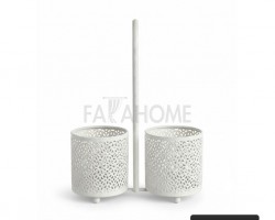 حمالة كاسات سادة معدن 2 عين حمالة كاسات سادة معدن 2 عين