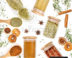 طقم علب مطربان بهار زجاج غطا خشب بامبو 12 قطعة 200 مل طقم علب مطربان بهار زجاج غطا خشب بامبو 12 قطعة 200 مل