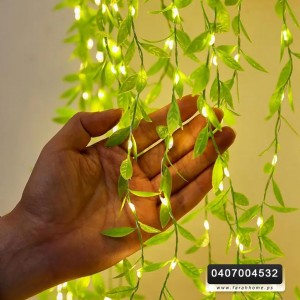 زينه رمضان/ اضائة رمضان شلال شكل ورق شجر  3 × 1 متر