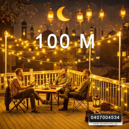 حبل اضاءة ليد رول 100 متر - زينه رمضان
