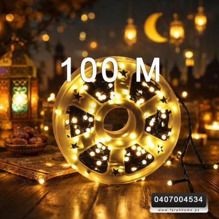 حبل اضاءة ليد رول 100 متر - زينه رمضان