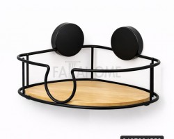 رف زاوية حمام معدن مع قاعدة خشب بامبو تلزيق رف زاوية حمام معدن مع قاعدة خشب بامبو تلزيق