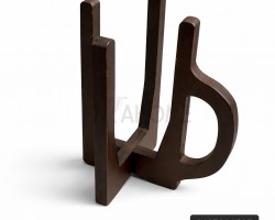 حمالة فناجين ساده خشب بني مع مقبض لليد حمالة فناجين ساده خشب بني مع مقبض لليد