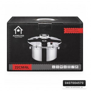 طنجرة ضغط ستانلس ستيل ثقيل 6 لتر