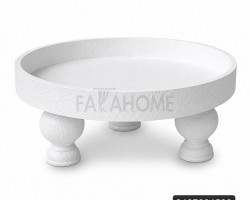 ستاند ديكور مدور بوهيمي ابيض