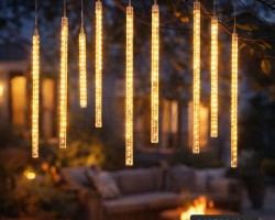 حبل انارة ليد اصابع - انابيب 8 عمدان 150 ليد