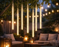 حبل انارة ليد اصابع - انابيب 8 عمدان 150 ليد حبل انارة ليد اصابع - انابيب 8 عمدان 150 ليد