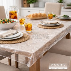 شراشف طاولة نايلون استخدام مرة واحدة 70 قطعة مقاس 100×120 سم