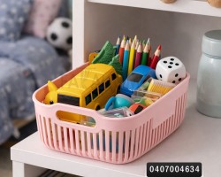 سلة تنظيم غرف - ثلاجة بلاستيك شبك وسط الوان 30.5 × 20.8 × 14.5 سم سلة تنظيم غرف - ثلاجة بلاستيك شبك وسط الوان 30.5 × 20.8 × 14.5 سم