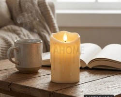 شمعة الكترونية حجم وسط 4.5 انش