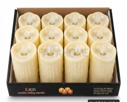 شمعة الكترونية حجم وسط 4.5 انش