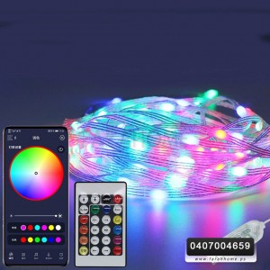 حبل اضاءة ليد  10 متر مع ريموت يعمل بالتطبيق