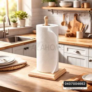 عمود حمالة محارم خشب 