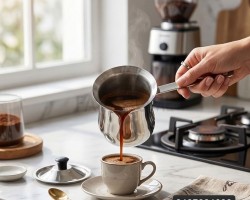 غلاية قهوة ستانلس مع غطاء نمرة  11