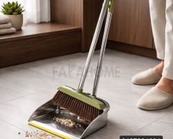 مكنسة مع مجرود يد طويل ستانليس ثقيل مكنسة مع مجرود يد طويل ستانليس ثقيل