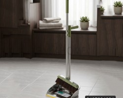 مكنسة مع مجرود يد طويل ستانليس ثقيل 