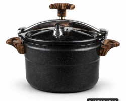 طنجرة ضغط جرانيت ثقيل 4 لتر اسود