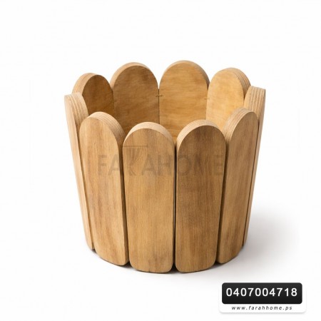 قوار خشب - حامل ورد مساطر وسط