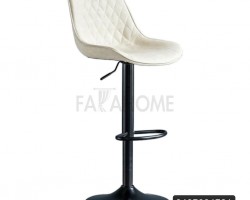 كرسي بار ابيض رجل اسود مع عيار طالع نازل منجد جلد وظهر سادة  