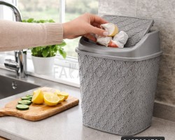 سله مهملات بلاستيك ريتان مروحه 6 لتر MERWY الوان متعددة سله مهملات بلاستيك ريتان مروحه 6 لتر MERWY الوان متعددة