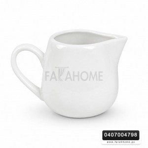 ابريق زيت بورسلان ابيض سادة