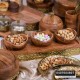طقم تقديم مكسرات خشب ونحاس هندي 3 صحون + صينية