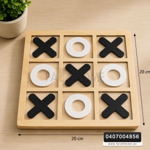  لعبة / تحف ديكور X - O خشب مربع 20 × 20 سم