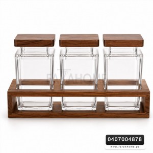 طقم سكريات اكريليك وغطا 3 قطع مع ستاند طقم سكريات اكريليك وغطا 3 قطع مع ستاند