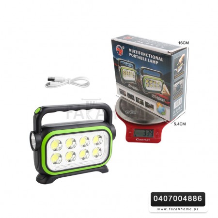 كشاف لوكس طاقة شمسية مع يد USB/3L/3W NY-885